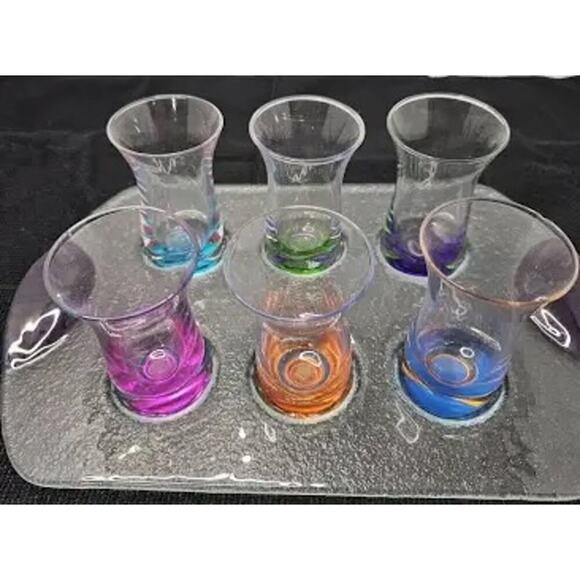 Dansk spectra cordial shot glass and tray
New - Picture 2 of 11